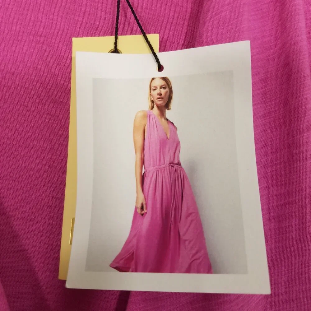 NWT Nation LTD Pima Cotton Rosebud Brianna Sleeveless Midi Dress V-Neck Size XXL - Picture 8 of 10